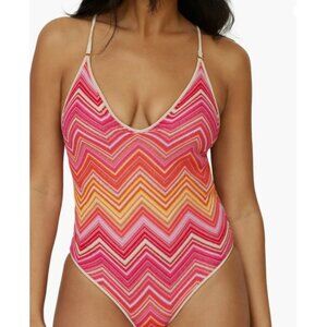 PQ Swim Cayenne Margot One Piece Swimsuit Multicolor Size Medium NWT